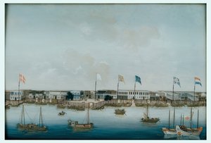 The Foreign Factories of Canton by Unbekannt Unbekannt